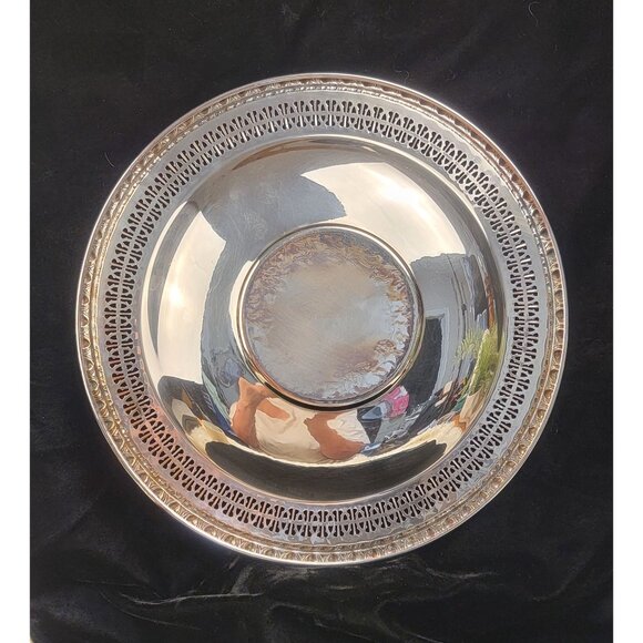 Vintage International Silver Company silver plated tray - Picture 5 of 12